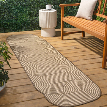 Margot Modern Geometric Arch Stripe Area Rug